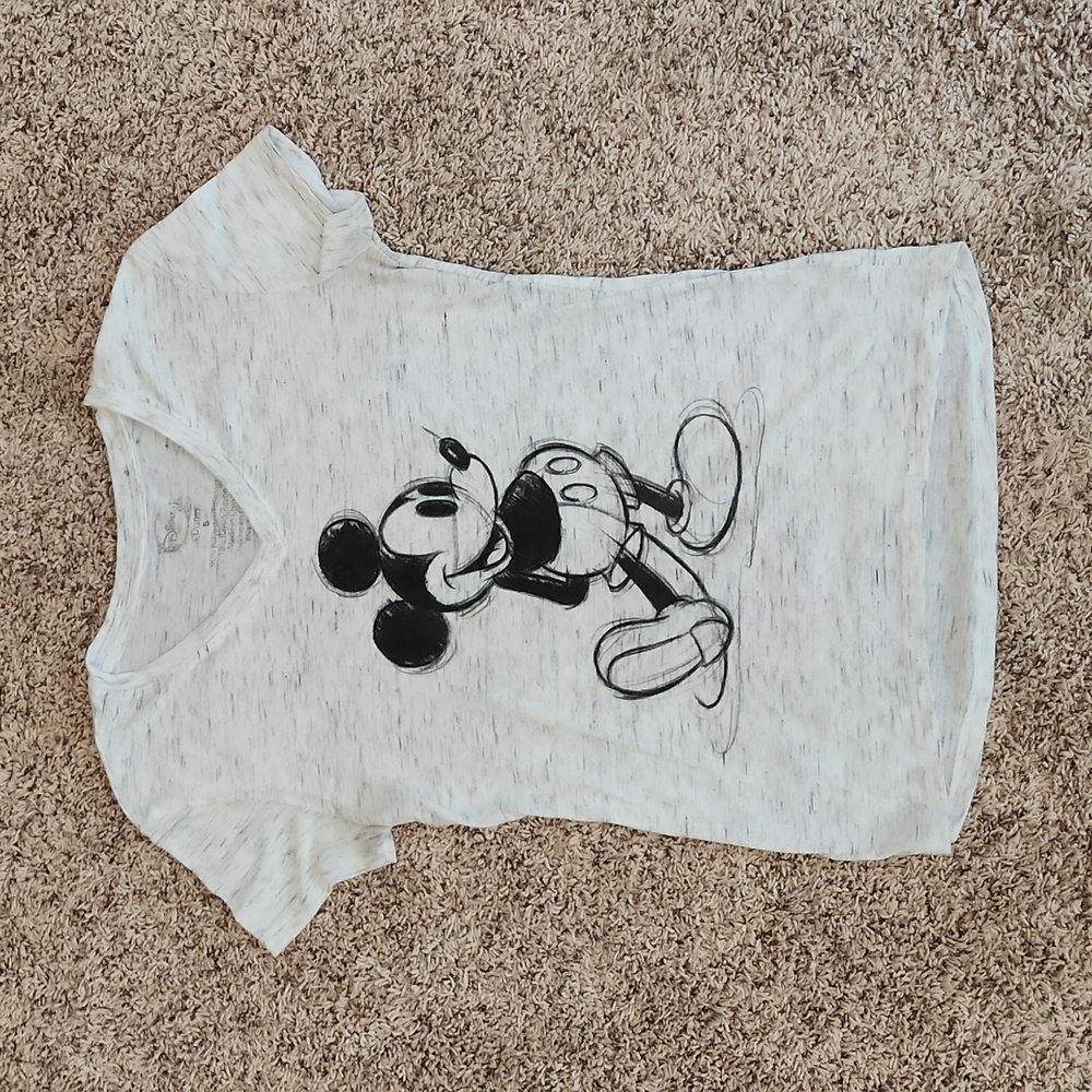 Small Disney Mickey Mouse Grey T-Shirt